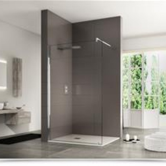 Parete fissa WALK-IN,cristallo temperato spessore 8 mm,misura 100 cm