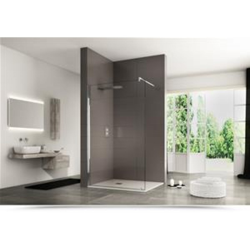 Parete fissa WALK-IN,cristallo temperato spessore 8 mm,misura 100 cm