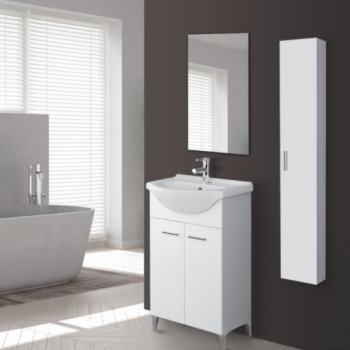 Mobile da bagno STELLA da 56 Bianco Laccato