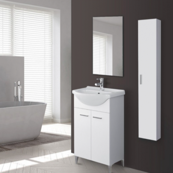 Mobile da bagno STELLA da 56 Bianco Laccato