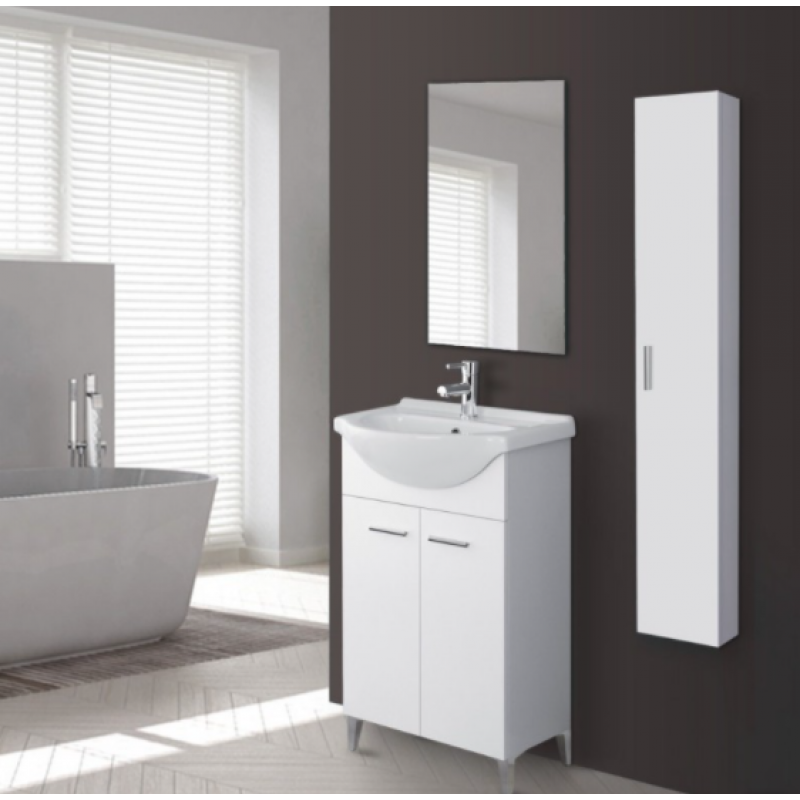 Mobile da bagno STELLA da 56 Bianco Laccato