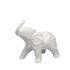 Elefantino bianco 17x14 Cm