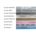 Profili decorativi per mattonelle in alluminio finitura gloss spazzolato - lunghezza 1 mt