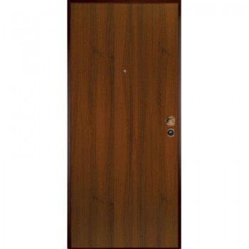 Porta blindata a cilindro europeo, noce nazionale ( luce netta  90cm ) 