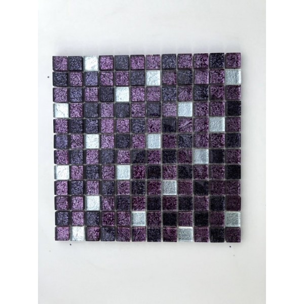 Mosaico su rete STIRPE VIOLA - 30x30 Cm